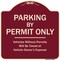 Signmission Designer Series-Parking By Permit Vehicles Without Permits Towed Vehic, 18" x 18", BU-1818-9803 A-DES-BU-1818-9803 - alternate 1